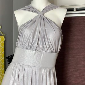 WhiteHouseBlackMarket- silver gown-NWT! size 6 💙